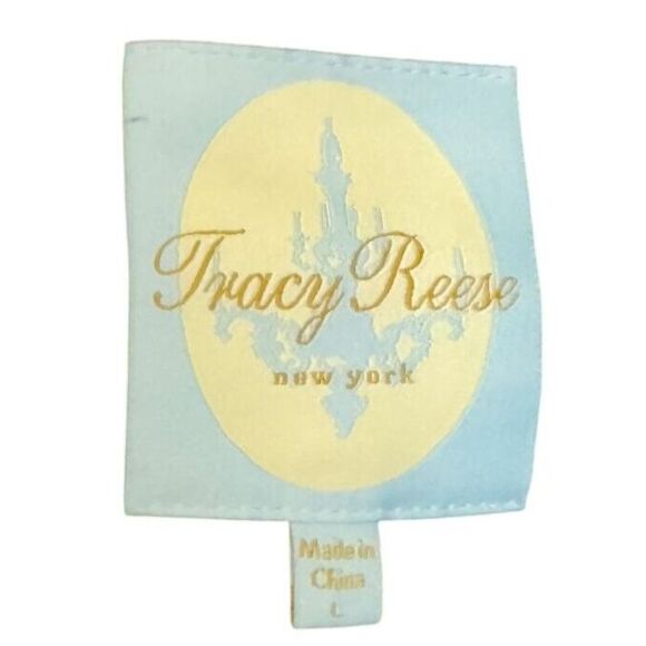 Tracy Reese Women Jacket Fit/Flare Snap Full Zipper Lined Collared Coat Large - Picture 5 of 9